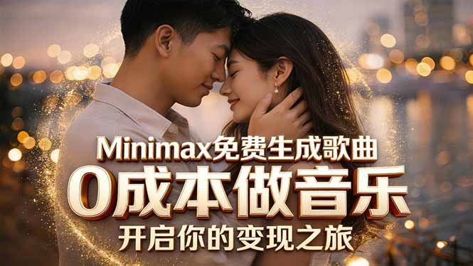 Minimax免费生成歌曲实测！0成本做音乐，说唱流行Lofi一键生成-云阁资源网
