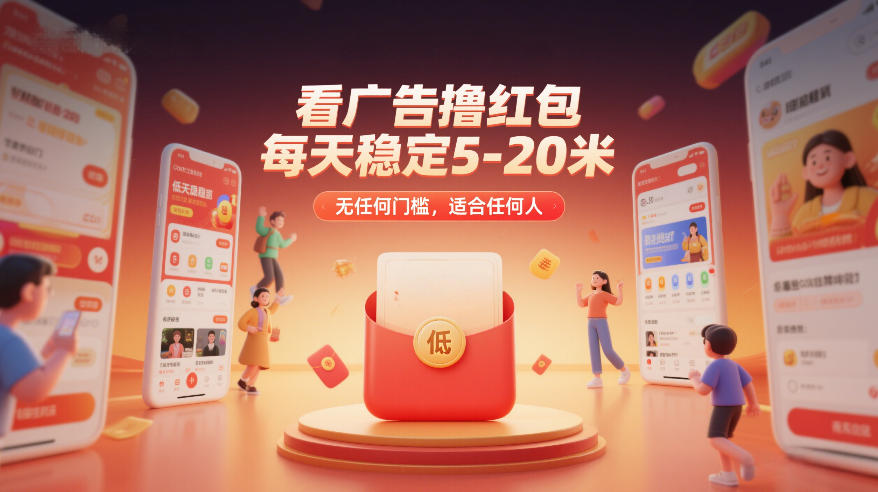 看广告撸红包，每天稳定5-20米，无任何门槛，适合任何人-云阁资源网