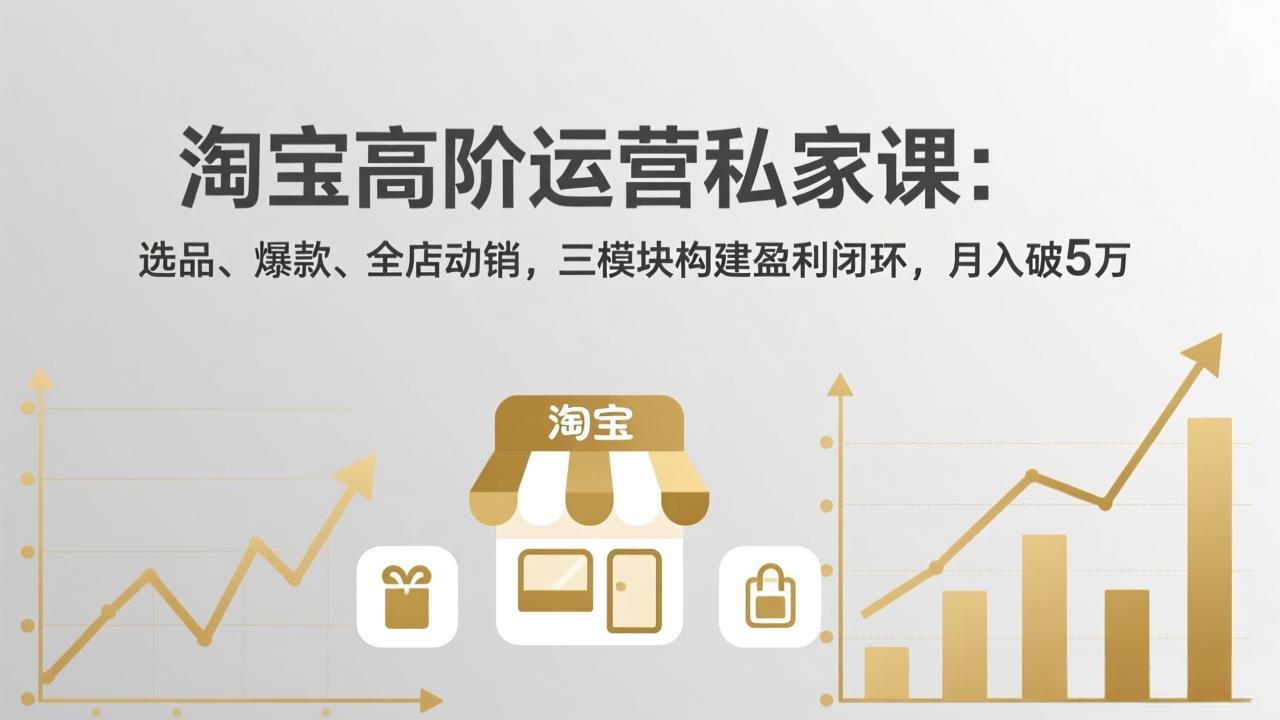 淘宝高阶运营私家课(更新26年4月-云阁资源网