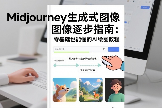 Midjourney生成式图像逐步指南：零基础也能懂的AI绘图教程-云阁资源网
