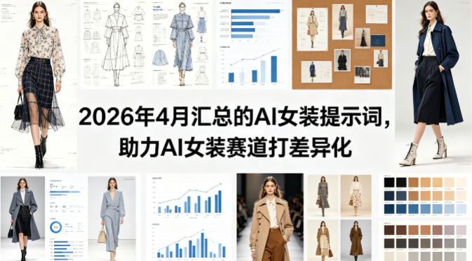 2026年4月汇总的AI女装提示词，助力AI女装赛道打差异化-云阁资源网