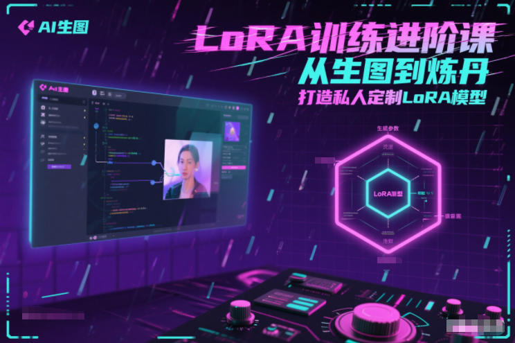 LoRA训练进阶课，从生图到炼丹，打造私人定制LoRA模型-云阁资源网