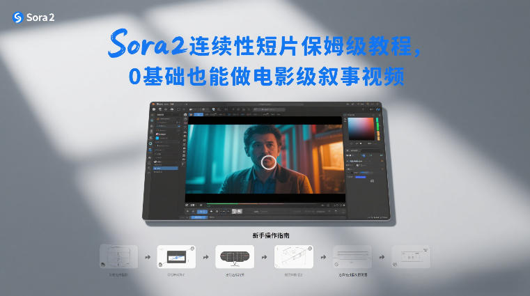 Sora2连续性短片保姆级教程,0基础也能做电影级叙事视频-云阁资源网