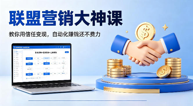 联盟营销大神课，教你用信任变现，自动化賺钱还不费力【原创双语字幕】-云阁资源网