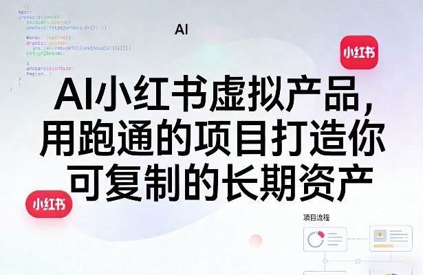 AI小红书虚拟产品，用跑通的项目打造你可复制的长期资产(更新)-云阁资源网