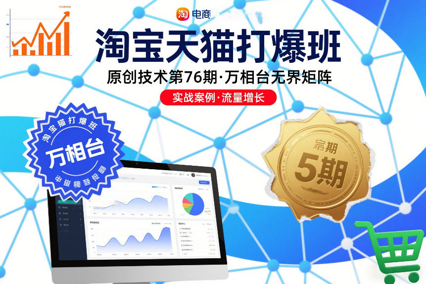 淘宝天猫打爆班原创技术第76期，万相台无界矩阵-云阁资源网