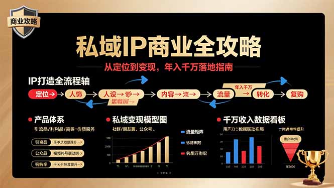 私域IP商业全攻略，从定位到变现，年入千万落地指南-云阁资源网