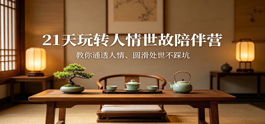 21天玩转人情世故陪伴营：教你通透人情、圆滑处世不踩坑-云阁资源网
