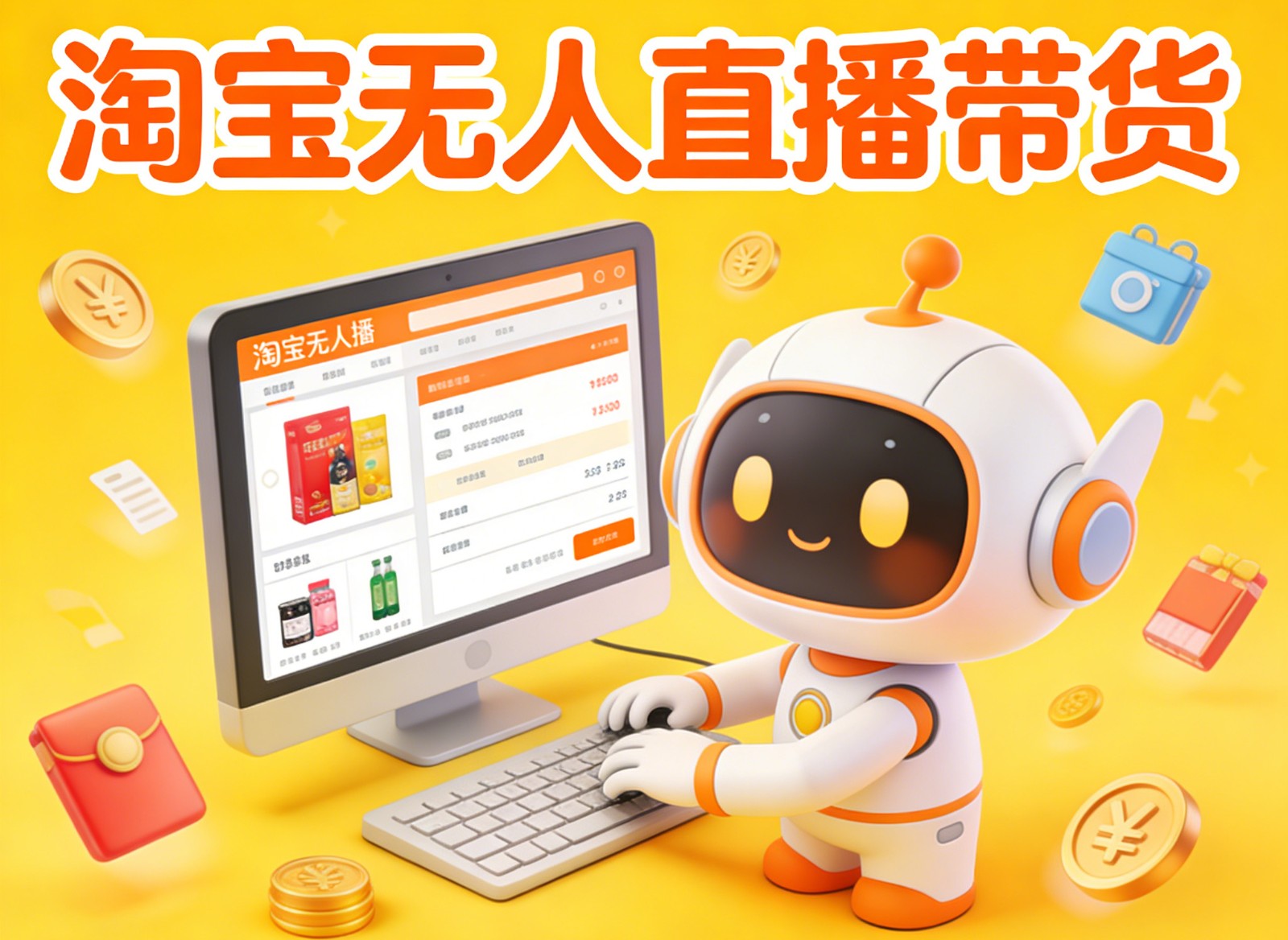 淘宝无人直播带货，24小时自动卖货，月佣金1W+，不违规不封号，不用露脸-云阁资源网