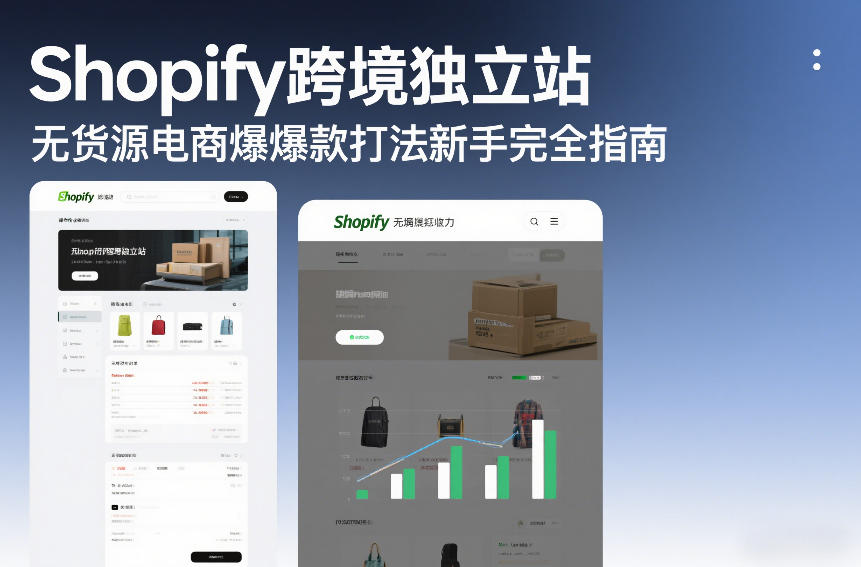 Shopify跨境独立站无货源电商爆款打法新手完全指南-云阁资源网