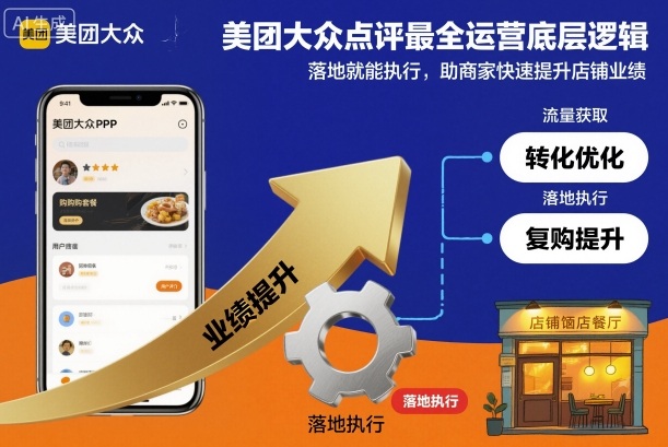 美团大众点评最全运营底层逻辑，落地就能执行，助商家快速提升店铺业绩-云阁资源网