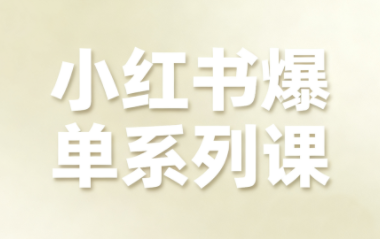 尼采老师·小红书爆单系列课-云阁资源网