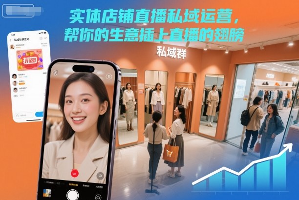 实体店铺直播私域运营，帮你的生意插上直播的翅膀-云阁资源网