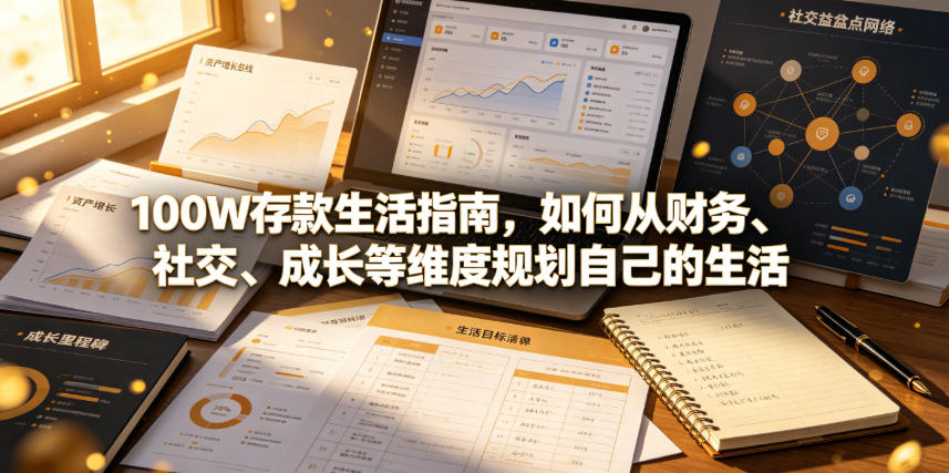 付费文章：100W存款生活指南，如何从财务、社交、成长等维度规划自己的生活-云阁资源网