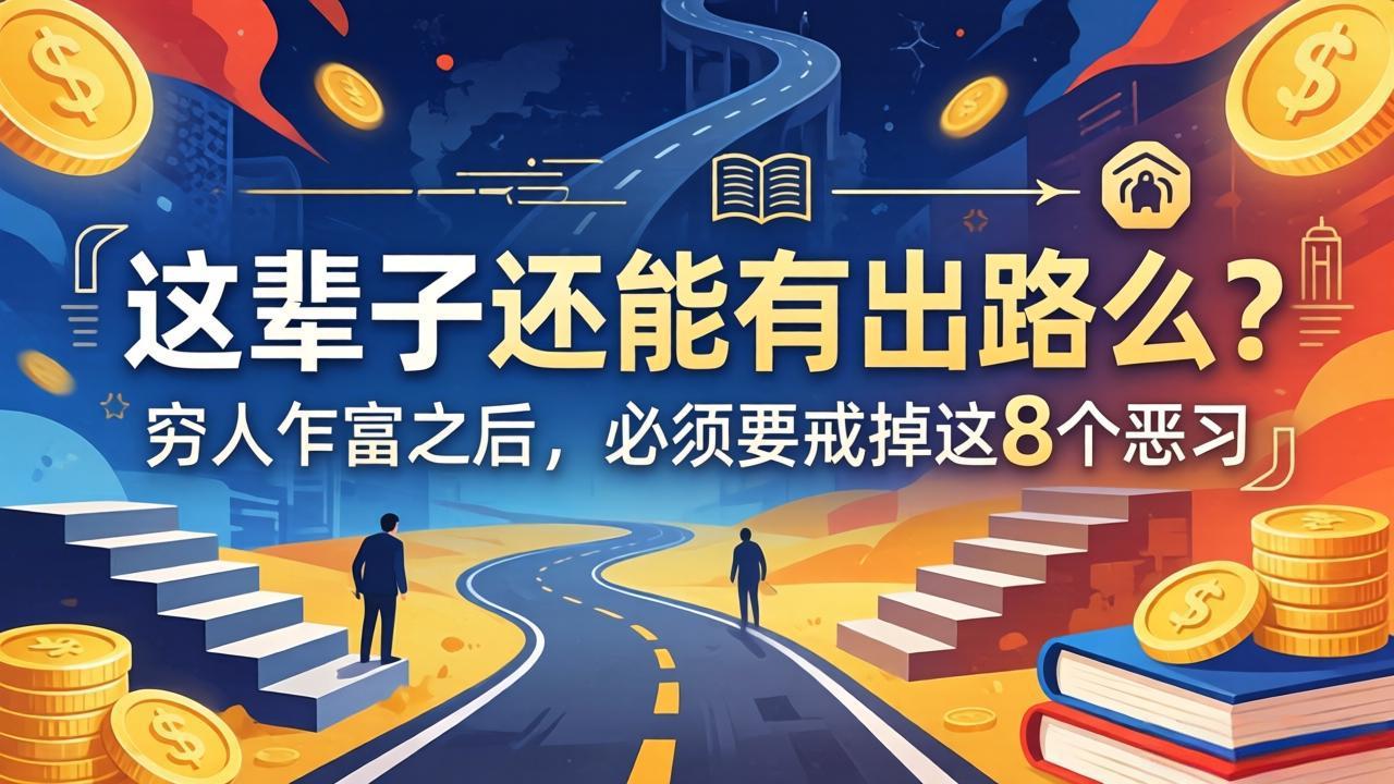 关于人生两篇付费文章【这辈子还能有出路么？】【穷人乍富之后，必须要戒掉这8个恶习】-云阁资源网