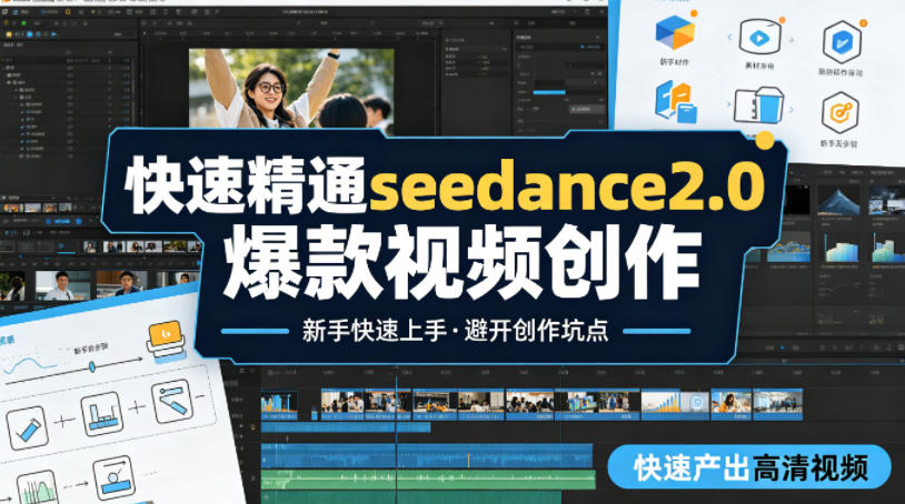 快速精通seedance2.0爆款视频创作，快速产出高清视频，避开大量创作坑点，新手也能快速上手-云阁资源网