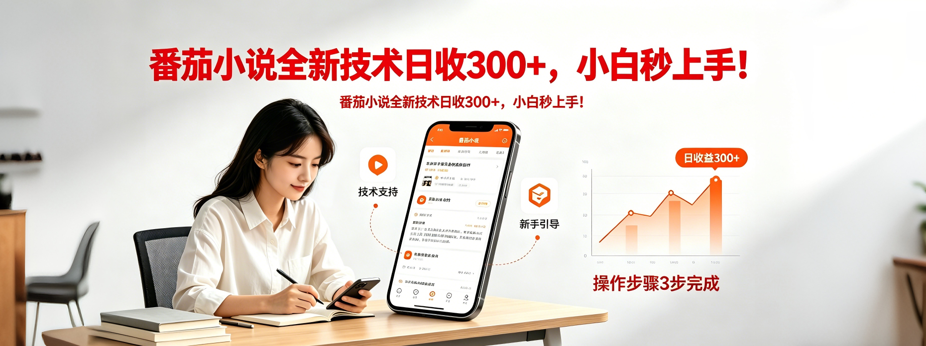 番茄小说全新技术全新玩法！无脑日收300+-云阁资源网