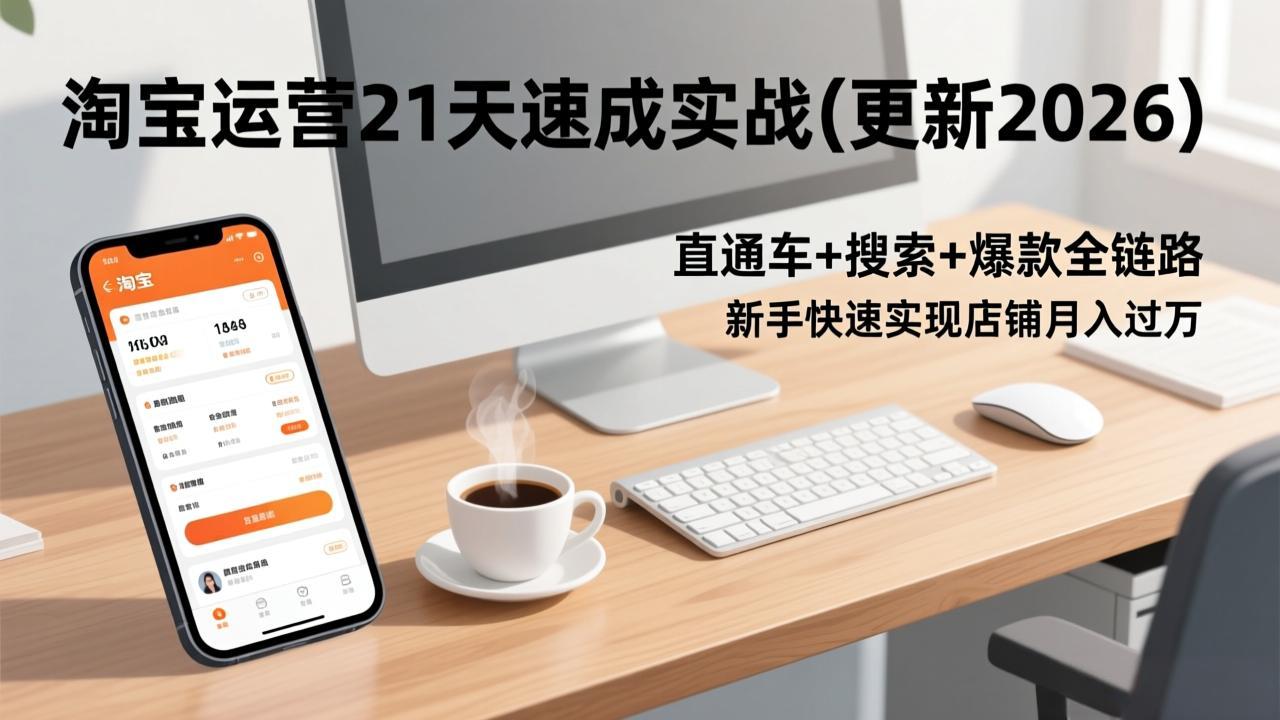 淘宝运营21天速成实战(更新2026-云阁资源网