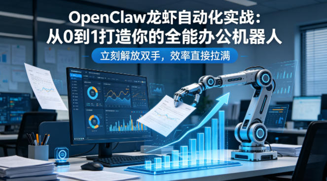 OpenClaw龙虾自动化实战：从0到1打造你的全能办公机器人，立刻解放双手，效率直接拉满-云阁资源网