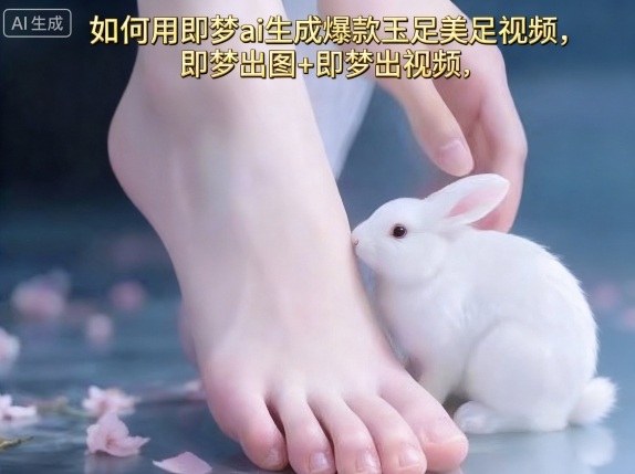 如何用即梦ai生成爆款玉足美足视频，即梦出图+即梦出视频，快速涨粉-云阁资源网