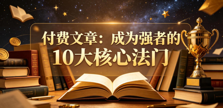 付费文章:成为强者的10大核心法门-云阁资源网