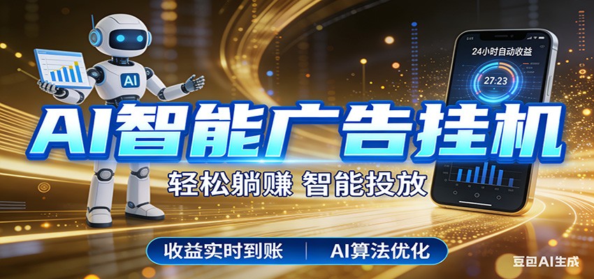 智能广告挂机新时代，利用碎片化时间实现稳定被动收益，AI帮你持续盈利-云阁资源网