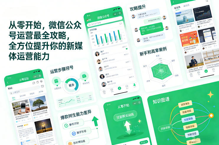 从零开始，微信公众号运营最全攻略，全方位提升你的新媒体运营能力-云阁资源网