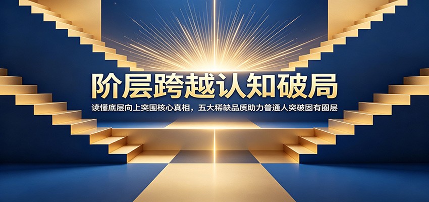 阶层跨越认知破局：读懂底层向上突围核心真相，五大稀缺品质助力普通人突破固有圈层-云阁资源网