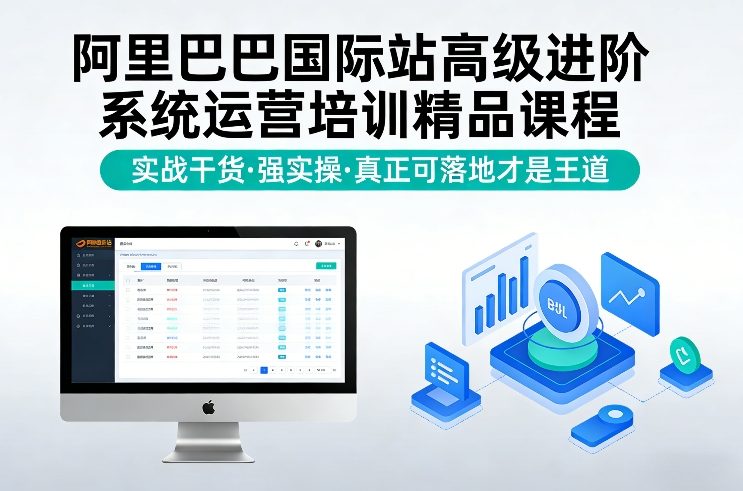阿里巴巴国际站高级进阶系统运营培训精品课程,实战干货,强实操,真正可落地才是王道-云阁资源网