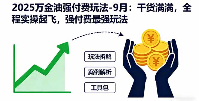 2025万金油强付费玩法-9月：干货满满，全程实操起飞，强付费最强玩法-云阁资源网