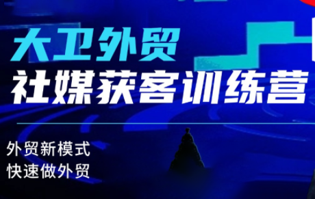 大卫老师·外贸社媒获客独家训练营(更新10月)-云阁资源网