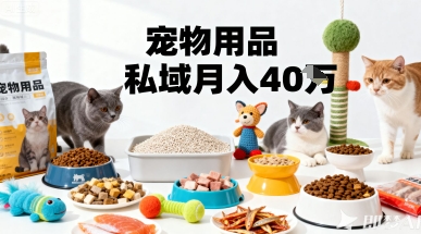 月变现40个！宠物用品私域运营的精准掘金之道玩法-云阁资源网