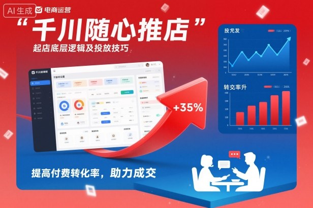 千川随心推起店底层逻辑及投放技巧,提高付费转化率,助力成交-云阁资源网