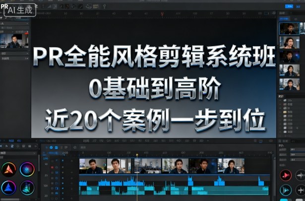 PR全能风格剪辑系统班，0基础到高阶，近20个案例一步到位-云阁资源网