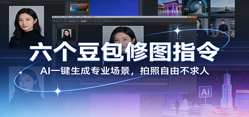 六个豆包修图指令：AI 一键生成专业场景，拍照自由不求人-云阁资源网