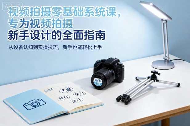 视频拍摄零基础系统课，专为视频拍摄新手设计的全面指南-云阁资源网