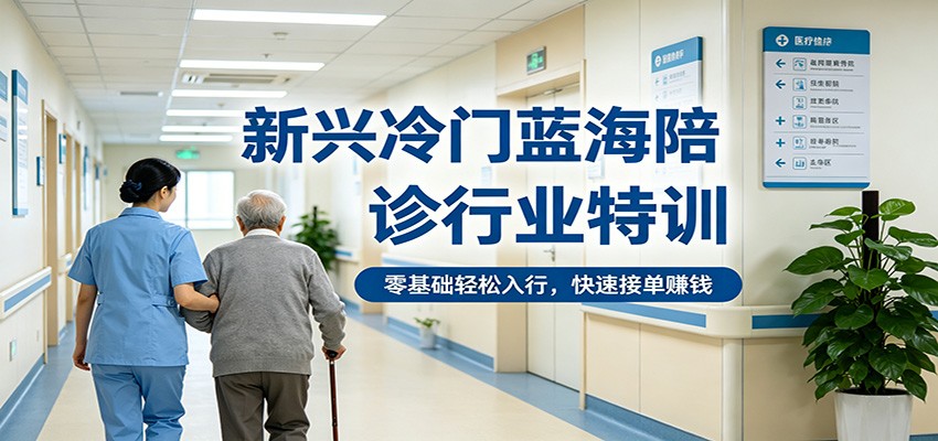 新兴冷门蓝海陪诊行业特训，零基础轻松入行，快速接单赚钱-云阁资源网
