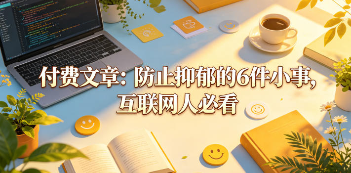 付费文章：防止抑郁的6件小事，互联网人必看！-云阁资源网