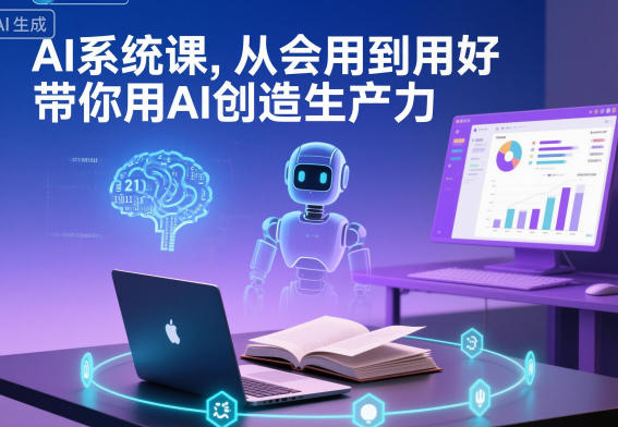 AI系统课,从会用到用好,带你用AI创造生产力-云阁资源网