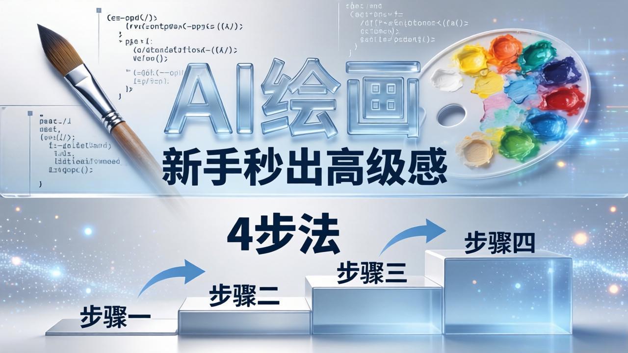AI绘画入门别再硬磕了！即梦4步法：万能提示词公式+BRTR框架，新手秒出高级感-云阁资源网