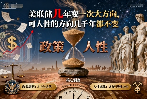 付费文章：美联储几年变一次大方向，可人性的方向几千年都不变-云阁资源网