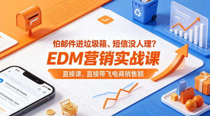 怕邮件进垃圾箱、短信没人理？EDM营销实战课，直接带飞电商销售额【原创双语字幕】-云阁资源网