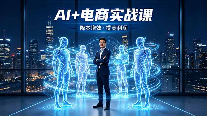 AI+电商实战课，1人+N个AI 智能体，把SOP变AI员工，实现降本增效提高利润-云阁资源网
