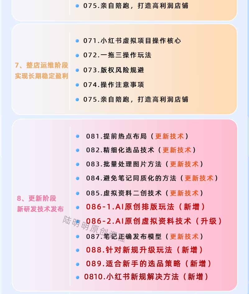 图片[4]-小红书虚拟项目特训班9.0，全面拥抱AI，批量产出原创PPT货源，单品/单店纯利润几万到几十W-云阁资源网