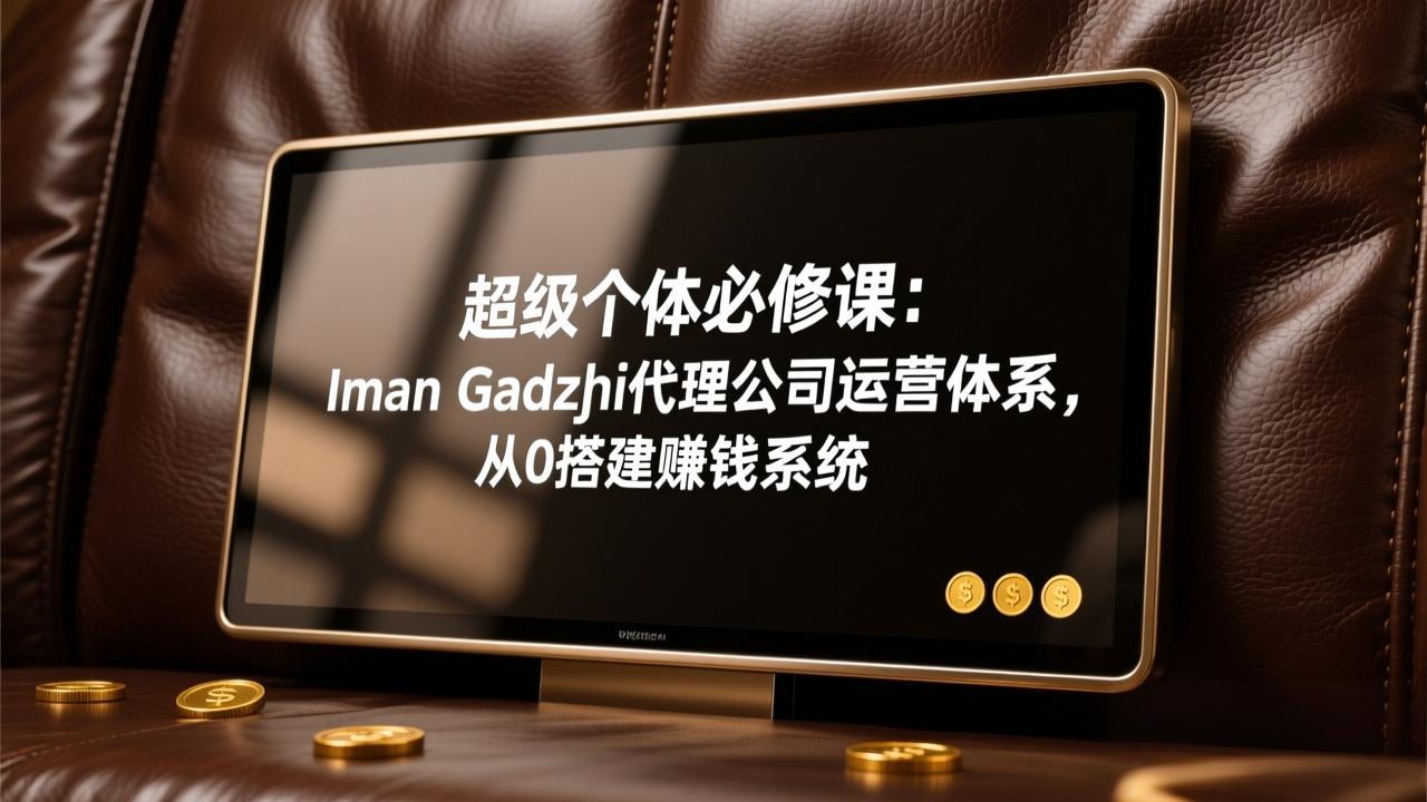 超级个体必修课:Iman Gadzhi代理公司运营体系,从0搭建赚钱系统-云阁资源网